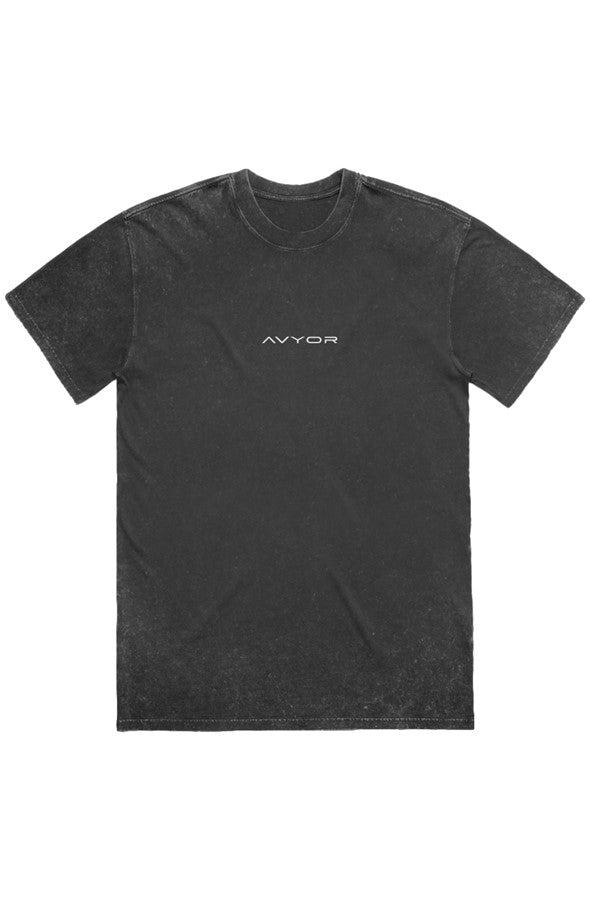 AVYOR Origin Tee — Washed Black