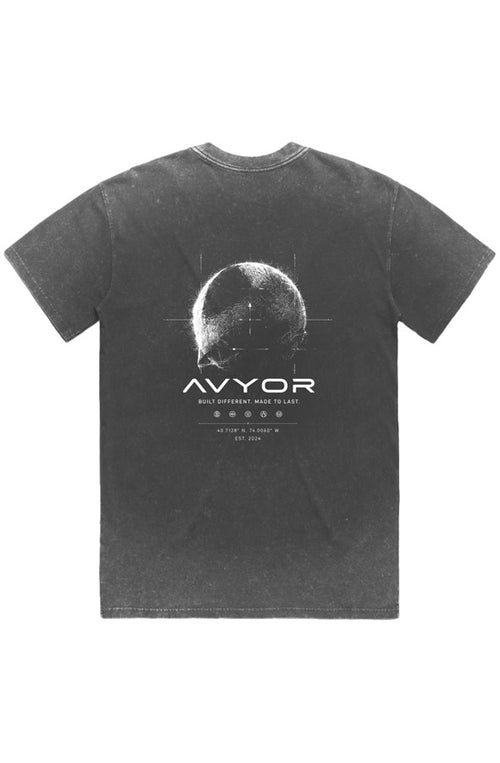 AVYOR Origin Tee — Washed Black