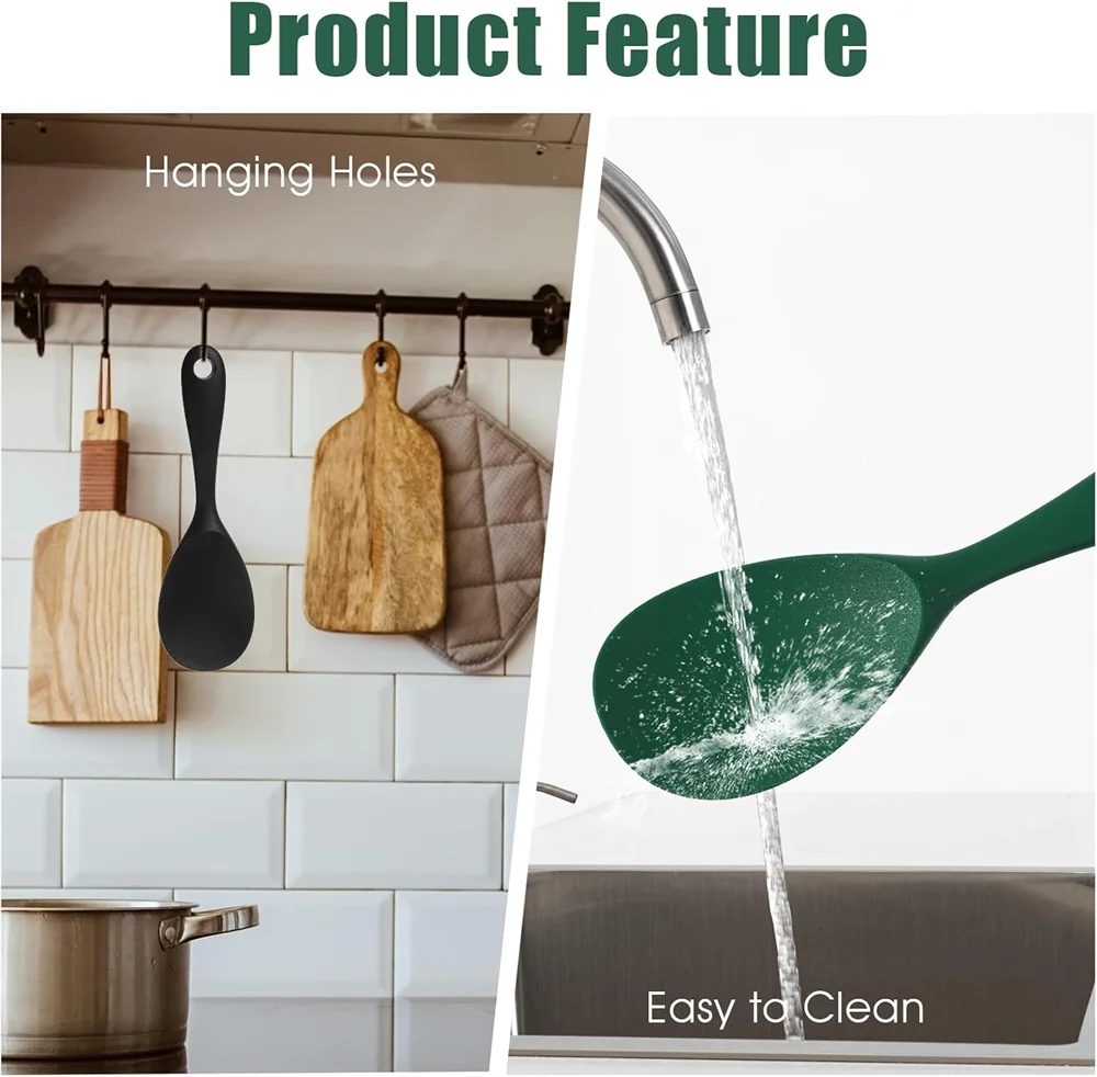 5-Piece Cooking Utensil Set, Silicone Kitchen Utensil Set, for Cooking, Non-Toxic and Heat-Resistant