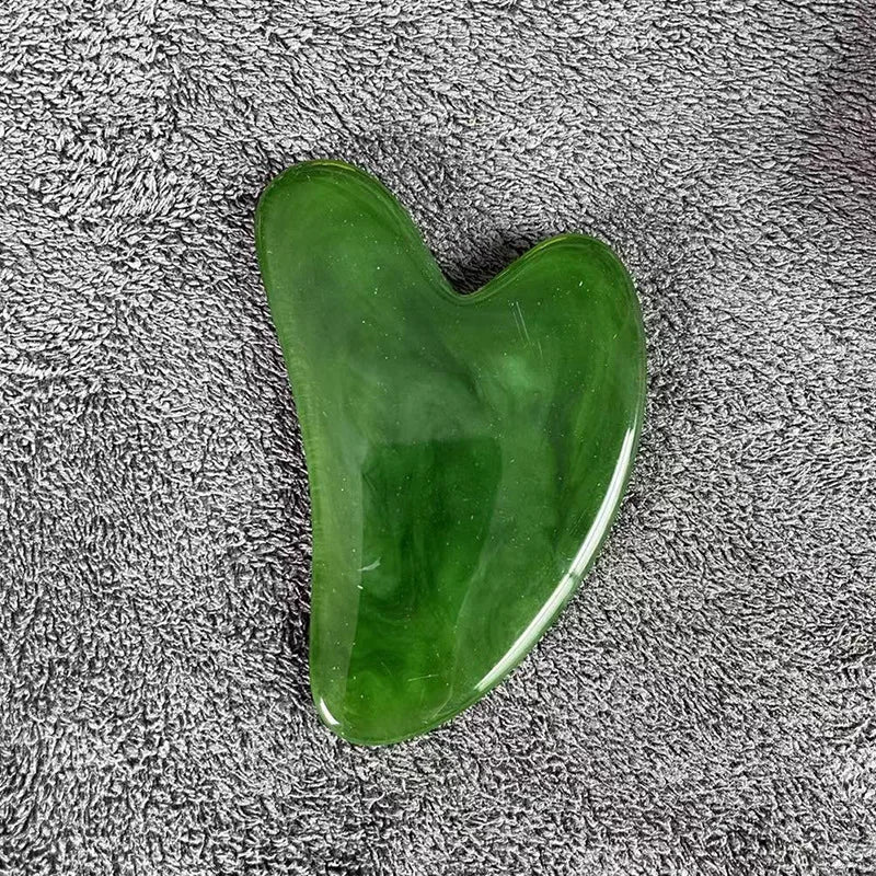 Gua Sha Massage Board for Face Rose Pink Guasha Plate Jade Face Massager Scrapers Tools for Face Neck Back Body