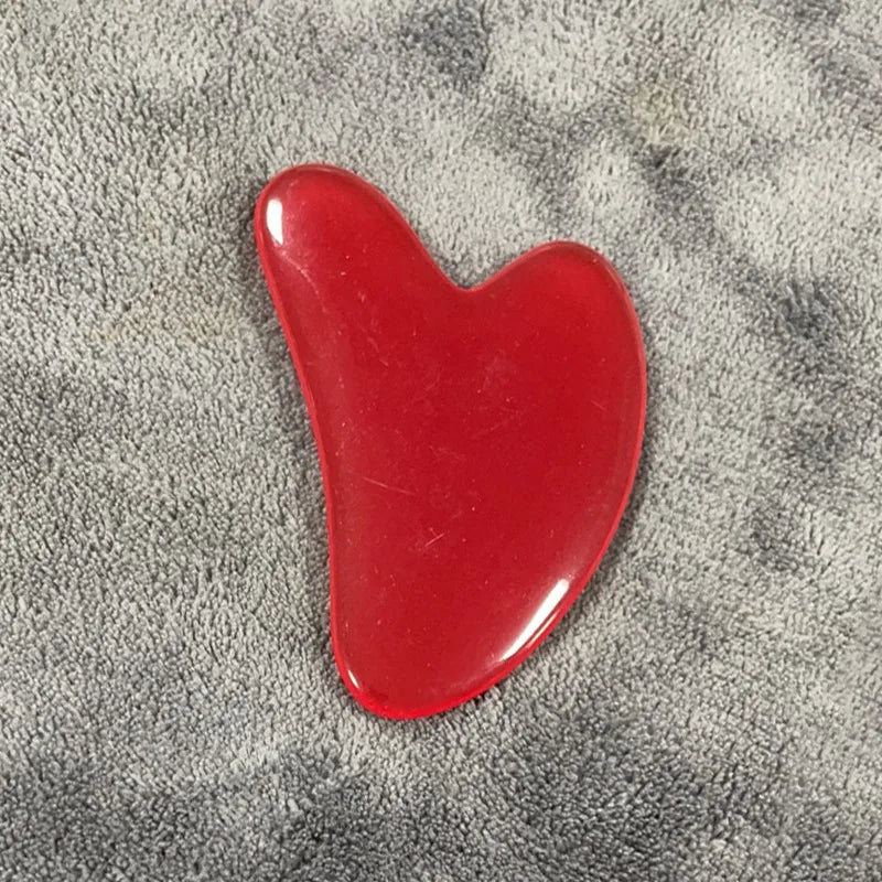 Gua Sha Massage Board for Face Rose Pink Guasha Plate Jade Face Massager Scrapers Tools for Face Neck Back Body