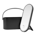 LED Makeup Mirror with Lights Portable Makeup Storage Box Waterproof Cosmetic Organizer Detachable Travel Vanity Mirror