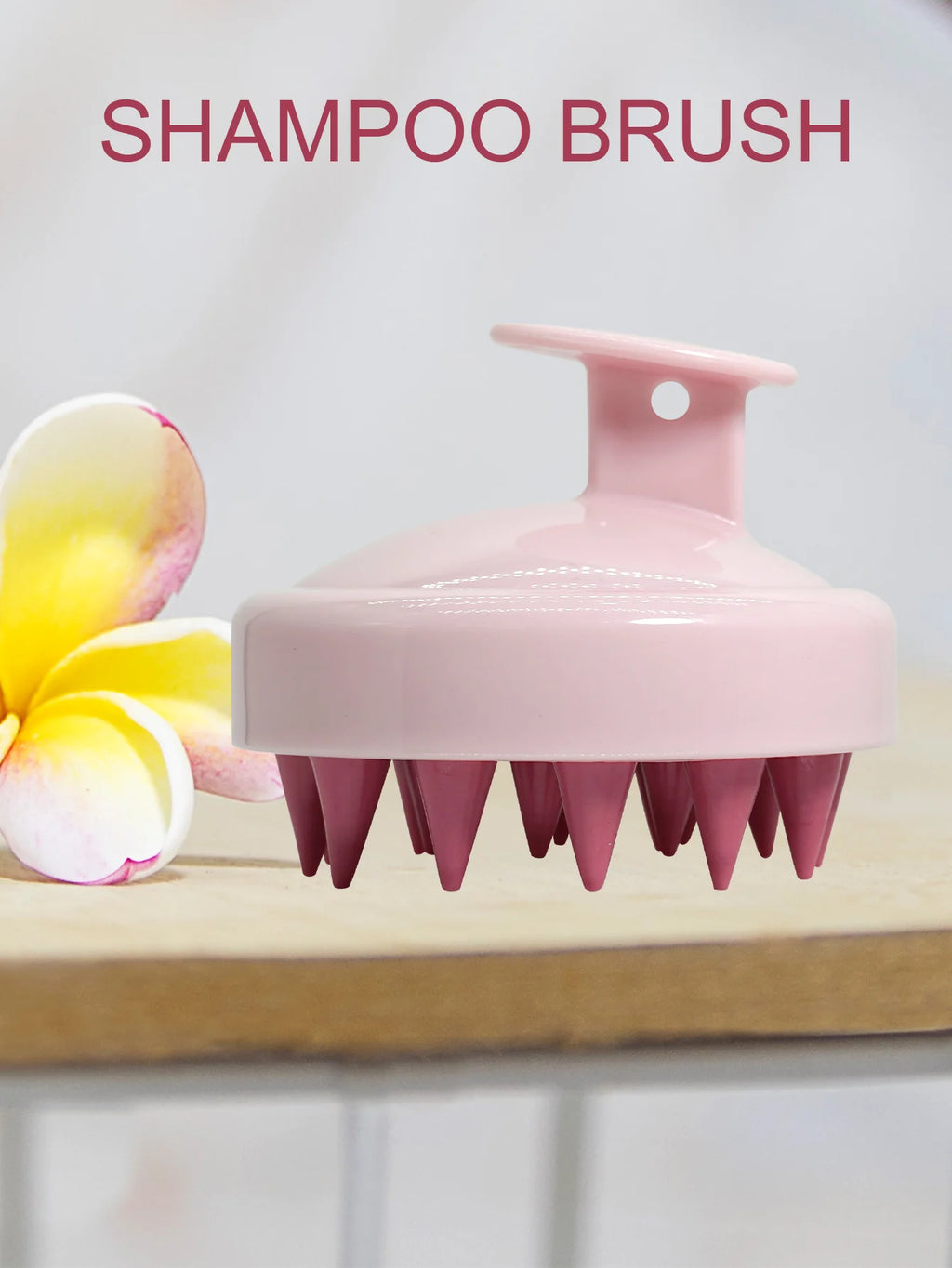 Plastic Silicone Massage Comb Scalp Scrubber Exfoliator Waterproof Soft Silicone Bristles Easy Foaming Head Massage Brush
