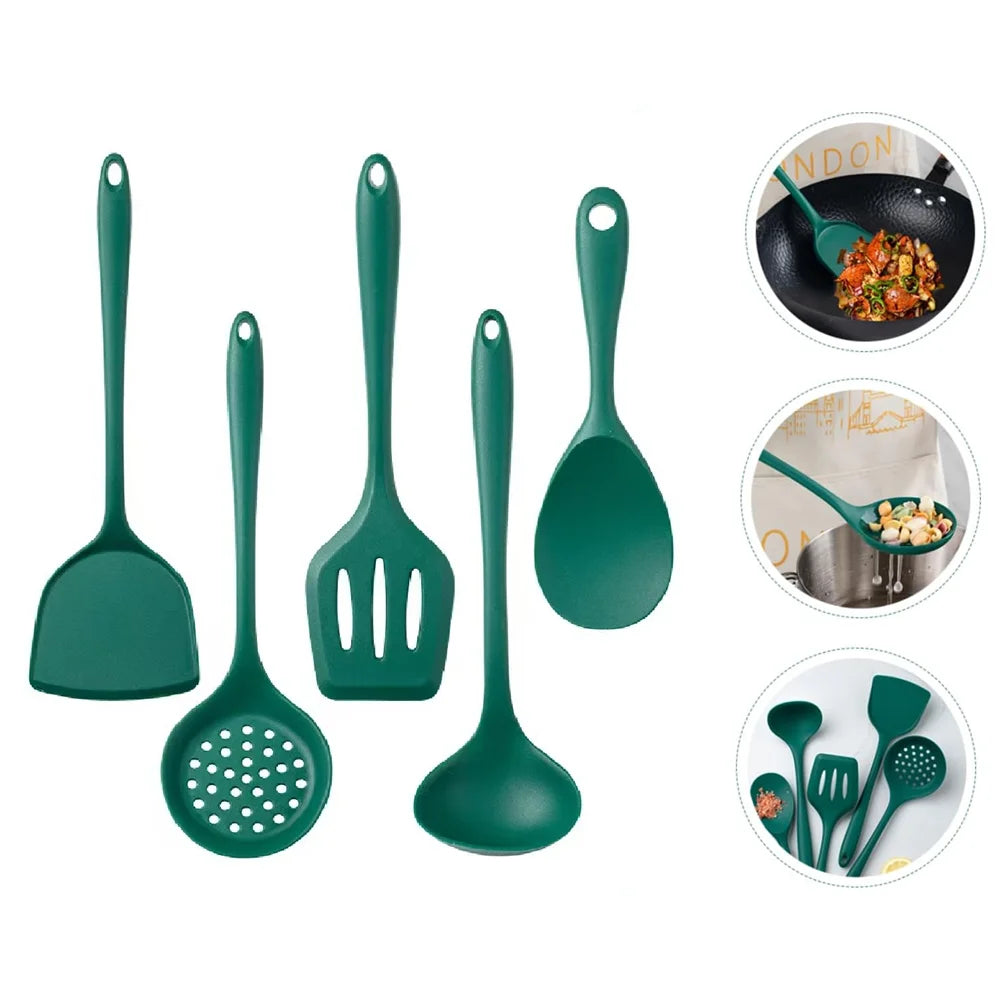 5-Piece Cooking Utensil Set, Silicone Kitchen Utensil Set, for Cooking, Non-Toxic and Heat-Resistant