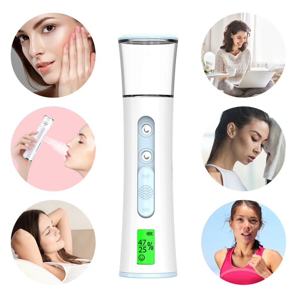Nano Mist Sprayer Face Moisturizer Face Freshener Humidifier Facial Treatments Facial Steamer Skin Care Nebulizer Beauty Health