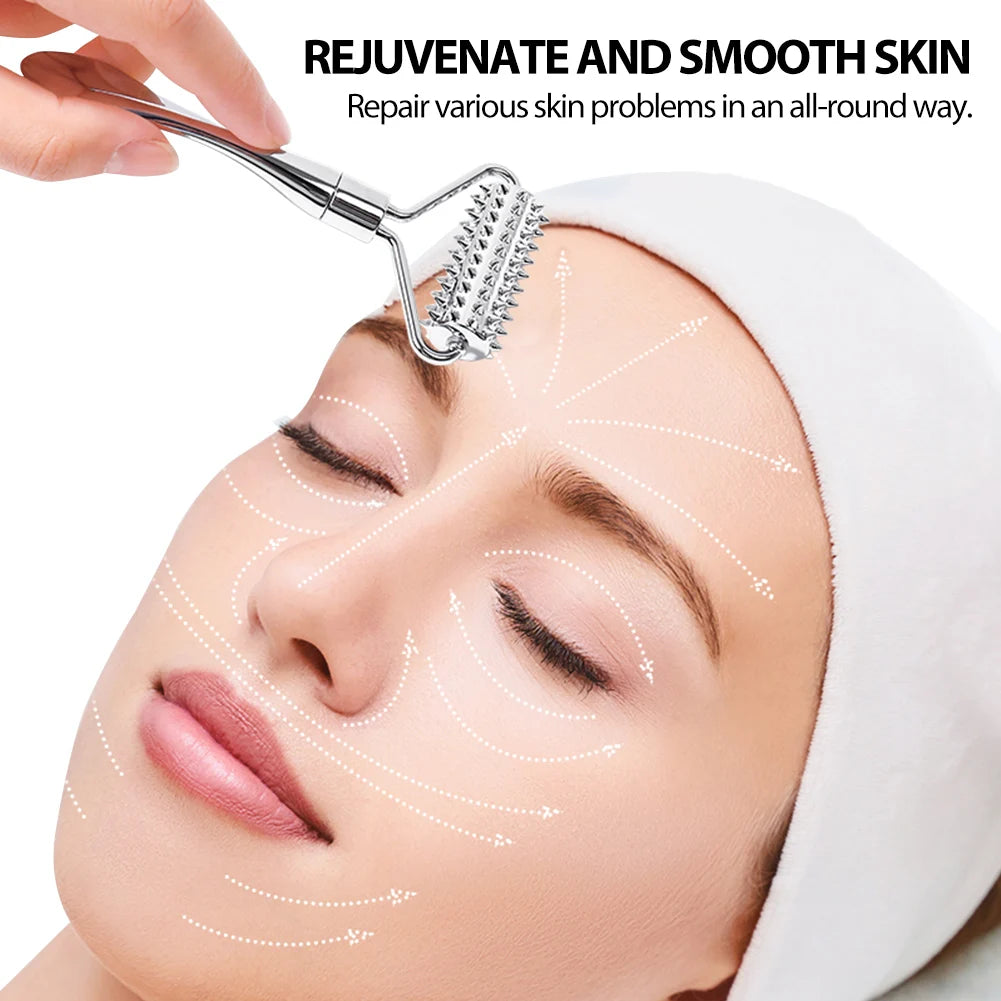 Face Eye Roller Massage Neck Lift Massager Anti Eye Pouch Dark Circles Facial Wrinkle Removal Improve Scar Skin Rejuveantion