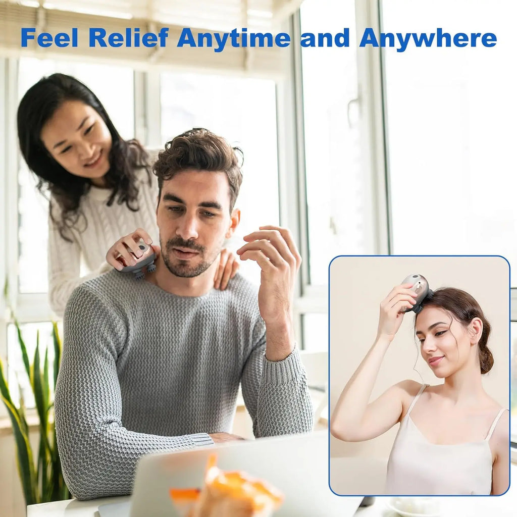 [4-Claw Electric Scalp Massager] Electric Scalp Massager with 4 Massage Claws - Handheld, Portable, for Relaxation, Home Use