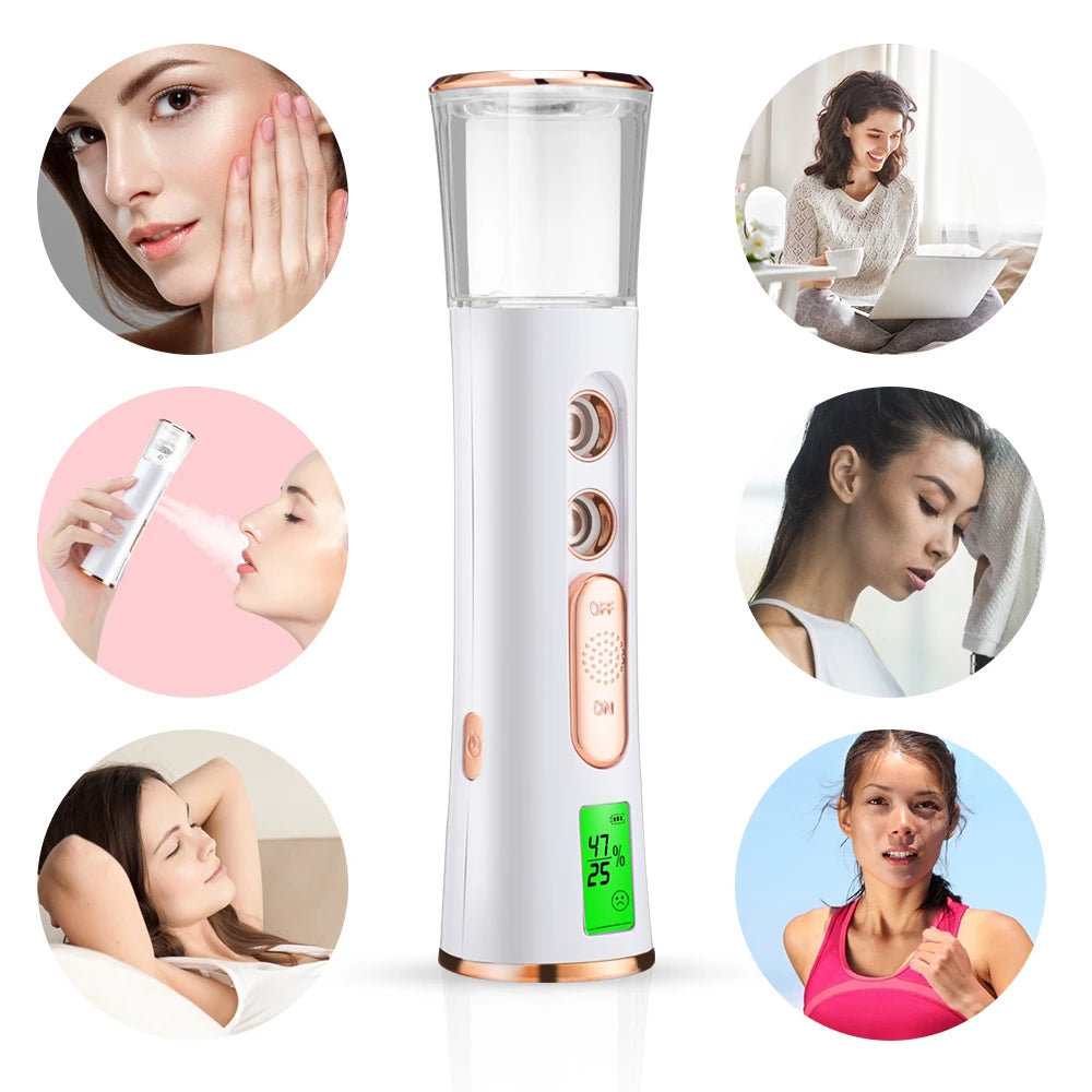 Nano Mist Sprayer Face Moisturizer Face Freshener Humidifier Facial Treatments Facial Steamer Skin Care Nebulizer Beauty Health