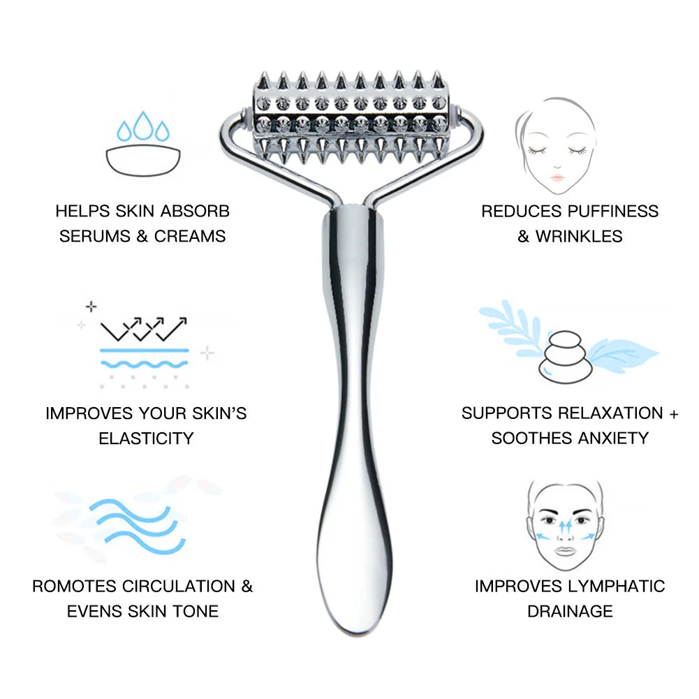 Face Eye Roller Massage Neck Lift Massager Anti Eye Pouch Dark Circles Facial Wrinkle Removal Improve Scar Skin Rejuveantion
