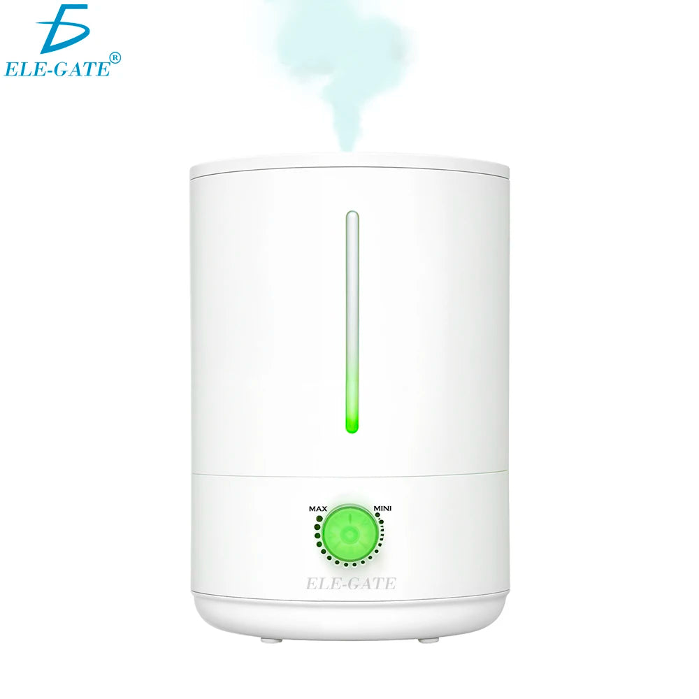 4 Liter Capacity Electric RGB Light Ultrasonic Humidifier Diffuser Portable Tabletop Timing Function Household Hotel Use Plastic