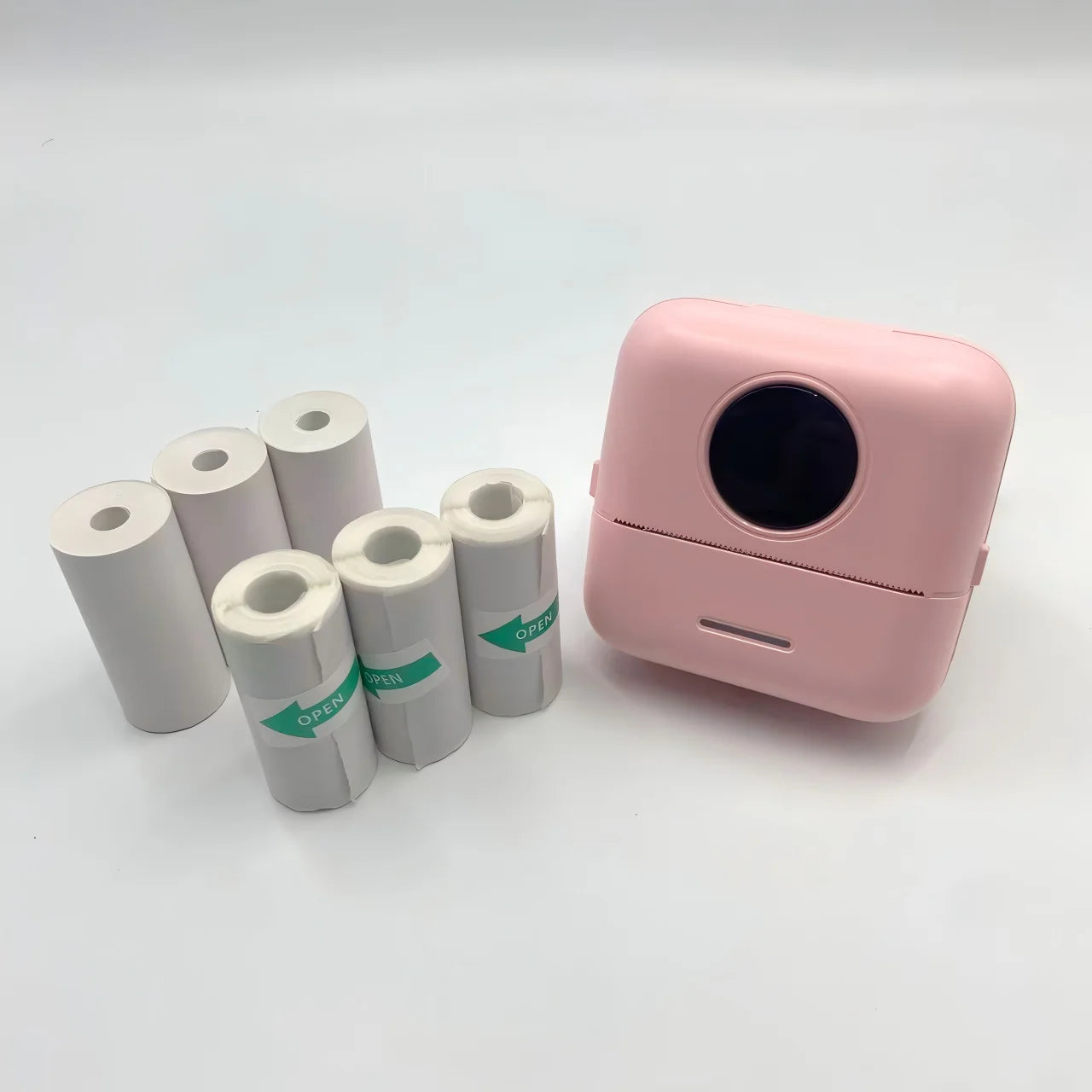 Mini Portable Printer, HD Inkless Label Printing, 203dpi High Resolution for Photos, Text, Labels, To-Do Lists, Sticky Notes