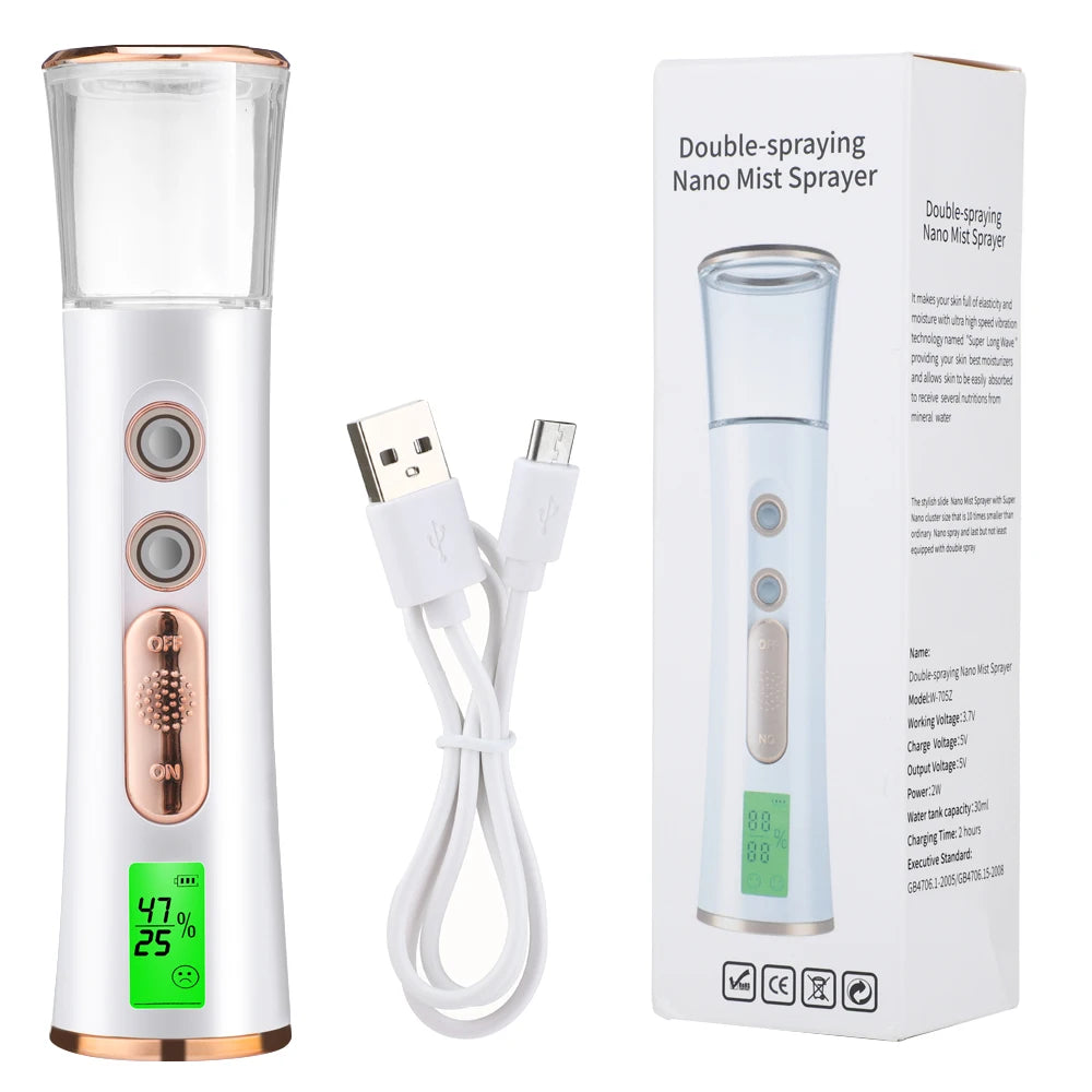 Nano Mist Sprayer Face Moisturizer Face Freshener Humidifier Facial Treatments Facial Steamer Skin Care Nebulizer Beauty Health