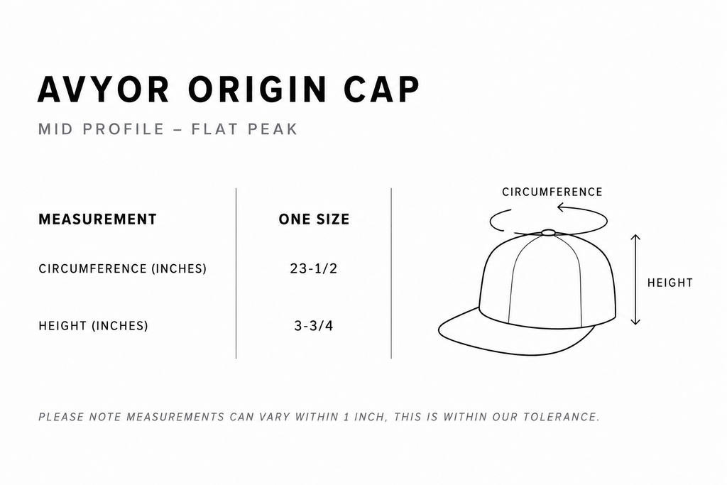 AVYOR ORIGIN Cap — Black