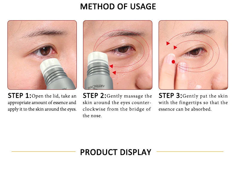 Niacinamide 24K Gold Essence 30mL + Eye Roller Massager Serum 2pcs/lot Dry Skin Moisturizing Brighten Skin