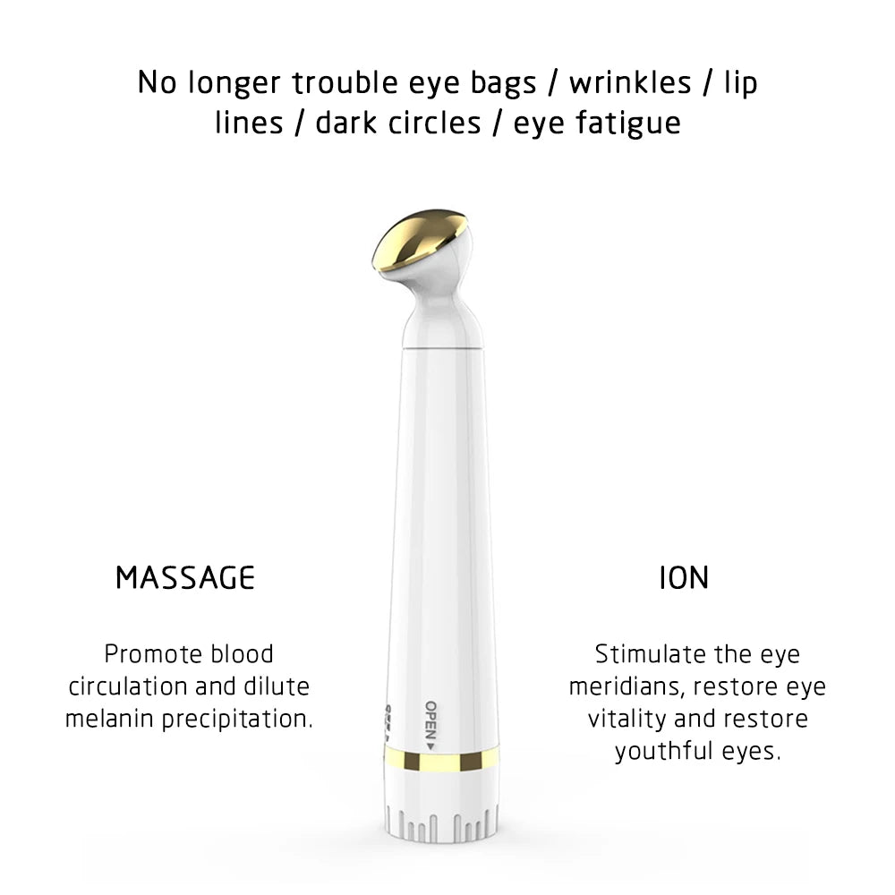 Mini Electric Vibration Eye Massager Anti-Ageing Wrinkle Dark Circle Pen Removal Rejuvenation Eye Massager skin care tools