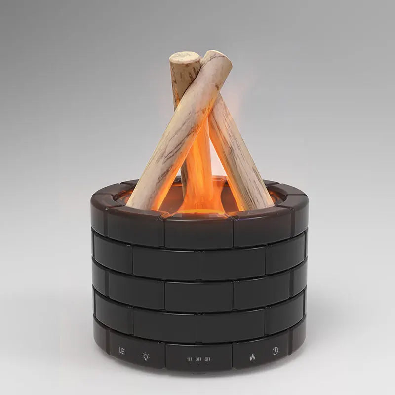 Smart Electronic USB Simulated Fire Aroma Diffuser Essential Oil Ultrasonic Flame Humidifier