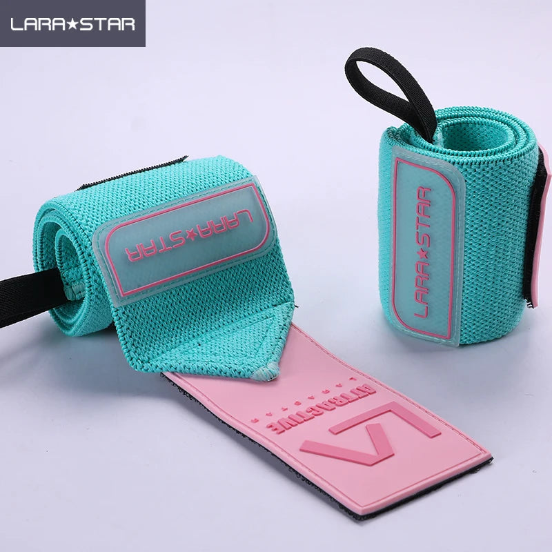 LS0641 Polyester Powerlifting Straps Attractive Series Fitness Women Wrist Wraps Customized Nylon Polyester Wrist Wraps