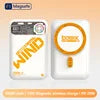 Mini Wireless Portable Magnetic Power Bank Power Station 10000 MAh Type c Wireless Magnetic Charging 2 in 1 With Fan Cooling