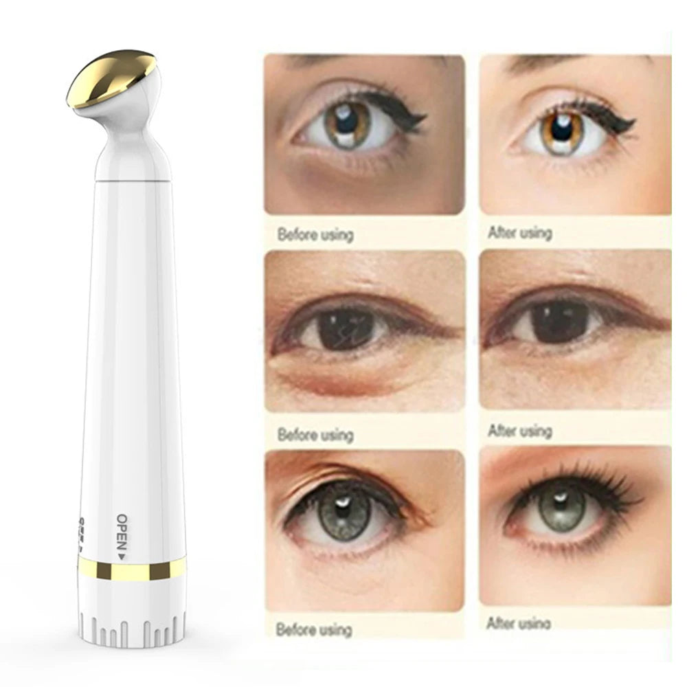 Mini Electric Vibration Eye Massager Anti-Ageing Wrinkle Dark Circle Pen Removal Rejuvenation Eye Massager skin care tools