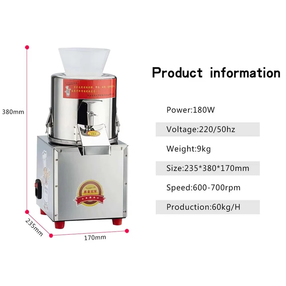 XEOLEO Commercial Stuffing Chopping Machine Vegetable Chopper Garlic/Meat Shredding Grinder Machine Dumpling Filling Machine