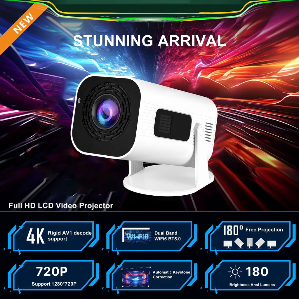 XP330 Portable Projector H713 Chipset Android 11 Projector with Wifi 1gb + 8gb Android Tv System 180 ANSI Mini Projector