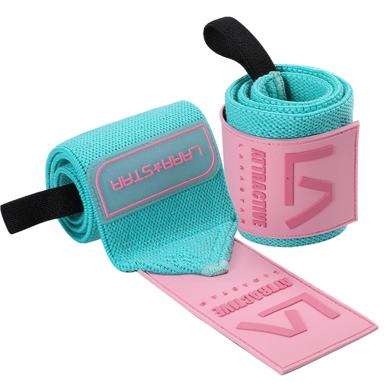 LS0641 Polyester Powerlifting Straps Attractive Series Fitness Women Wrist Wraps Customized Nylon Polyester Wrist Wraps