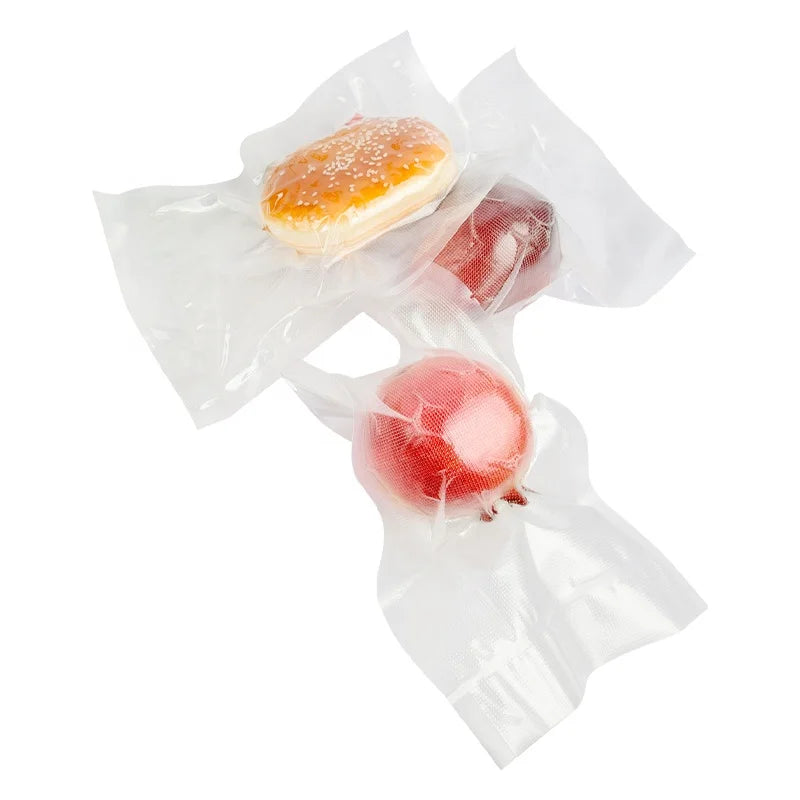 Custom Roll Biodegradable Food Grade Vacuum Storage Bags Transparent PA/PE Material 90Micron Thickness for Milk Pet Food