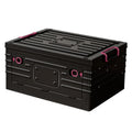 Foldable Storage Box Transparent Black Wardrobe Closet Organizer Stackable Toy Storage Foldable Plastic Storage Box