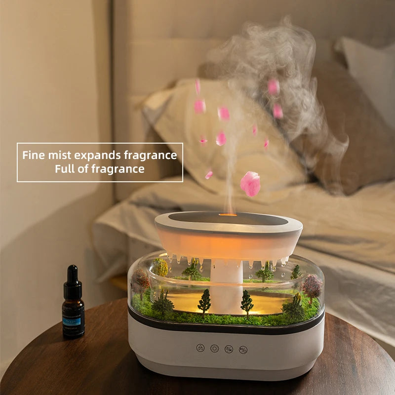Wholesale Raindrop Aroma Diffuser with Music and LED Light Ultrasonic Essential Oil Humidifier