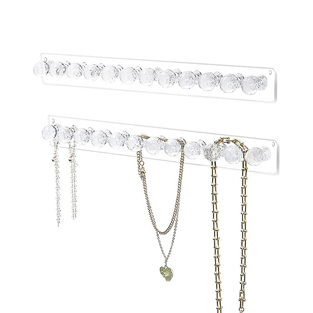 Necklace Hangers Acrylic Necklaces Holder Wall Mounted Jewelry Organizer Hanging Necklace Holder, Shape Hooks