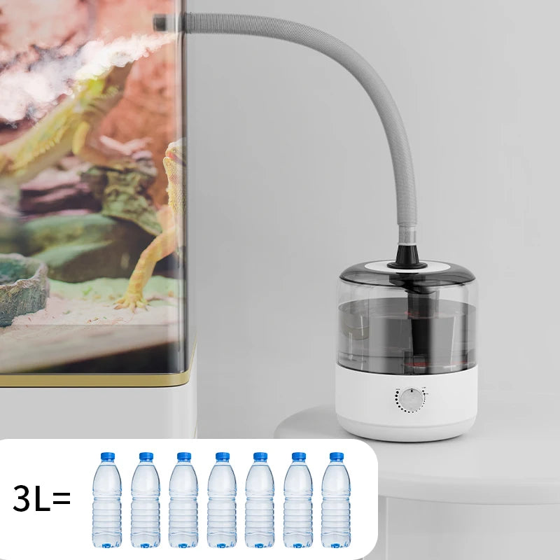 Electric Incubator 3L Plastic Humidifier Aroma Diffuser with Hose for Household Use Reptiles Terrarium Atomizer Machine
