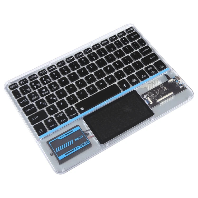 Factory Direct X11-AS Wireless Keyboard 10 Inch Tablet Universal Transparent Backlit Touch Keyboard