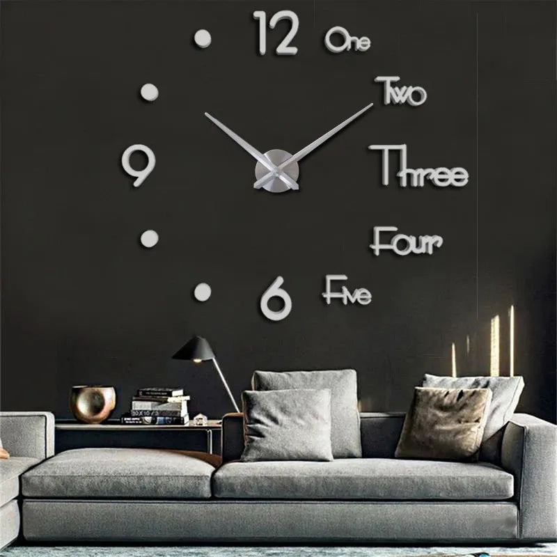40*40cm Best Price Large 3D Luminous Classic Wall Clocks DIY Digital Clock Wall Watches Stickers Silent Clock for Home