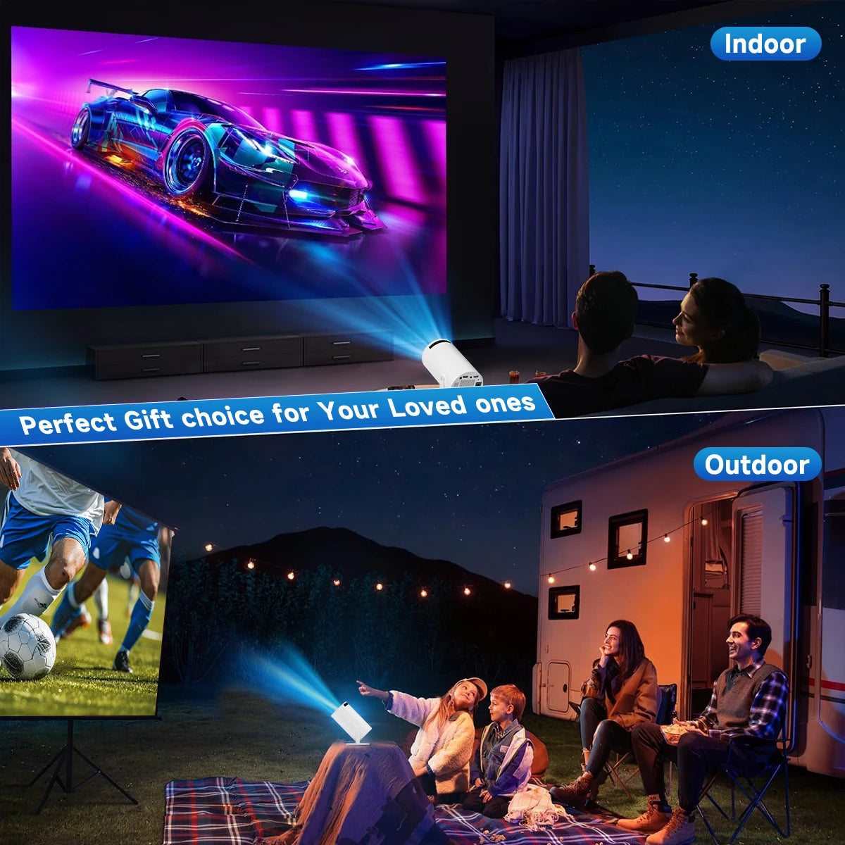 4K HY300 Pro Smart Home Cinema Mobile Phone Video Game Projectors