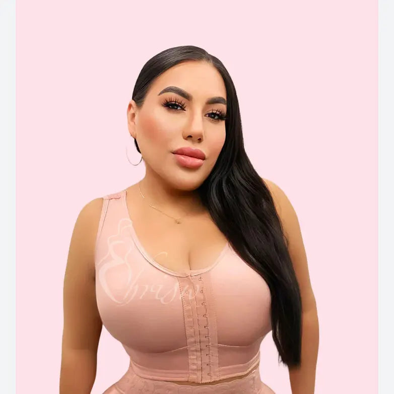 Bra Women Post-surgery Shaper Front Closure Bra Compression Posture Corrector Crop Top With Breast Support Band Push up Bralette