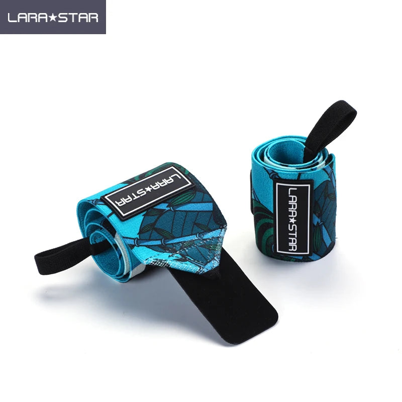 LS0606 Panda Design Gym Wrist Wraps Weightlifting Print Belt Thumb Loop Animal Wrist Wrap