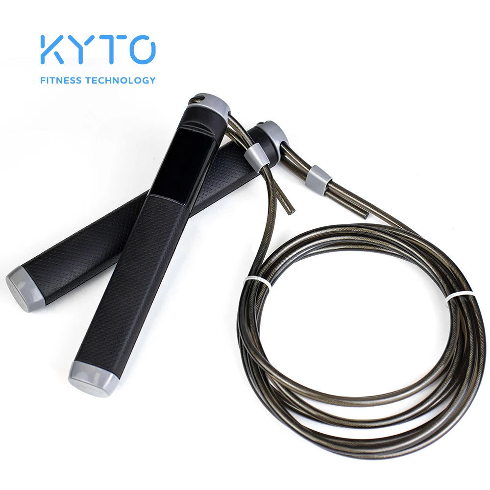 Smart  Speed Electric  Ble  APP Rechargeable  LED Jump  Rope Digital Counter for Fitness Training Boxing with SDK  KYTO2218