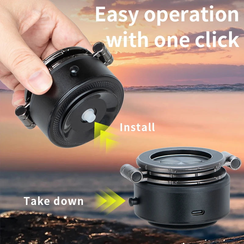 2026 New Powerful Suction Magnetic Car Phone Mount Foldable Travel Bracket for iPhone 16 More Versatile 360 Rotation Custom Logo