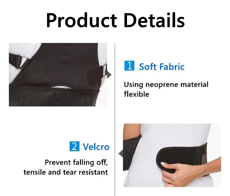 Bases Comfortable Adjustable Upper Back Brace Breathable Posture Corrector with Protective Function