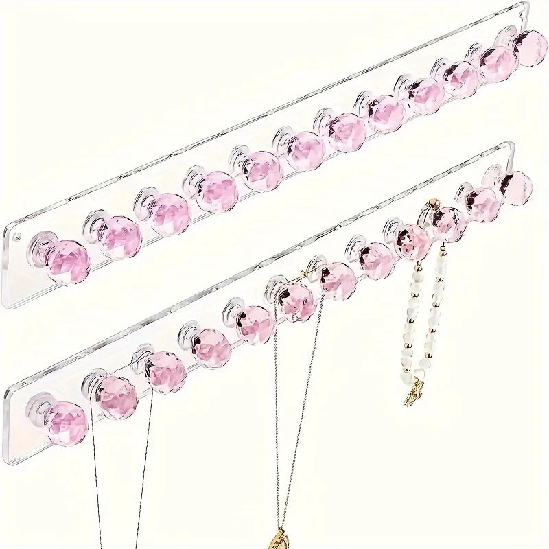 Necklace Hangers Acrylic Necklaces Holder Wall Mounted Jewelry Organizer Hanging Necklace Holder, Shape Hooks