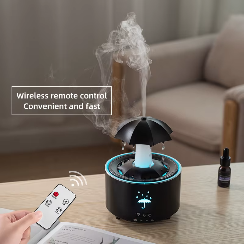 Smart Portable Ultrasonic Air Humidifier Cloud Rain Drop Aromatherapy Diffuser New USB Car Accessory Home Bedroom Outdoor