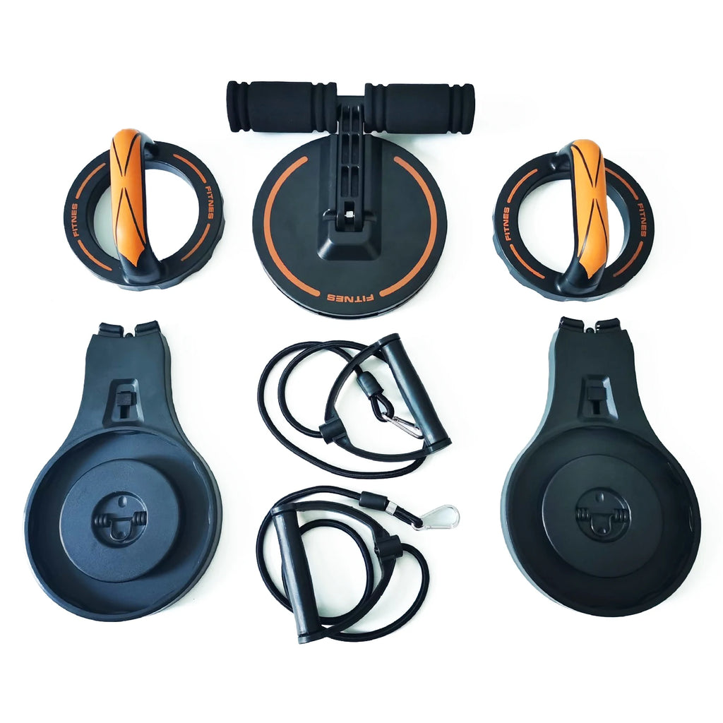 3-in-1 Home Gym Adjustable Push-Up Sit-Up Bar Stand Multi-Functional Push-Up Board Resistance Bands Made Durable ABS Material