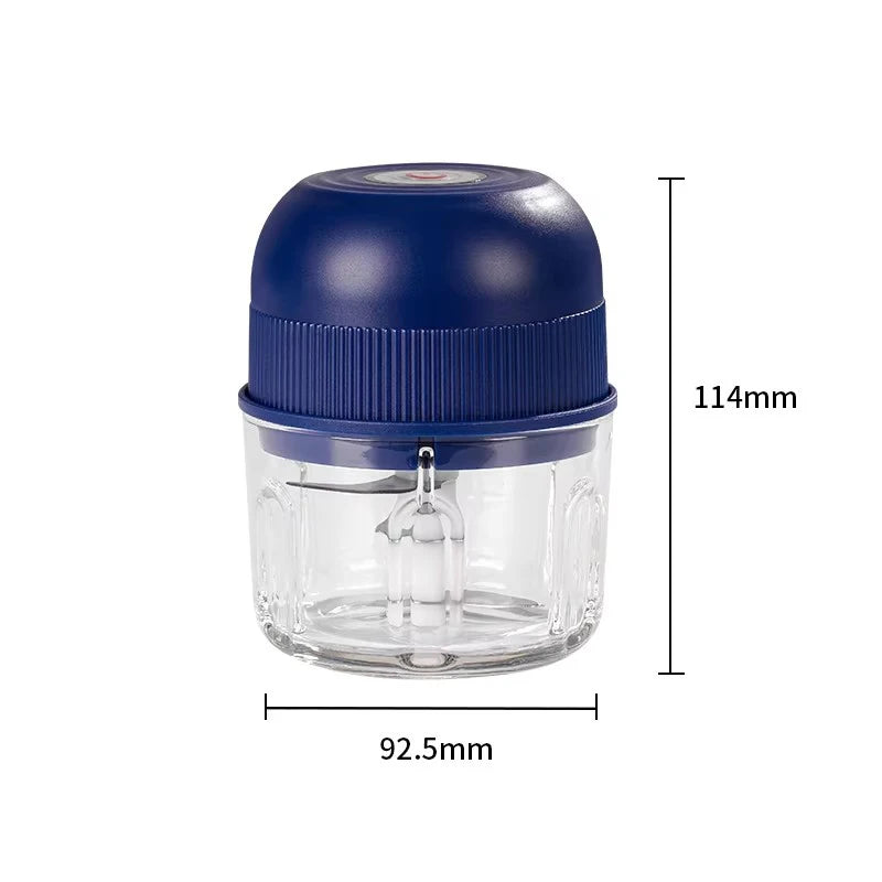 Portable Mini Electric Juicer Personal Small Fren Vegetable Chopper Cup Bottle Manual Operation for Smoothies on the Go