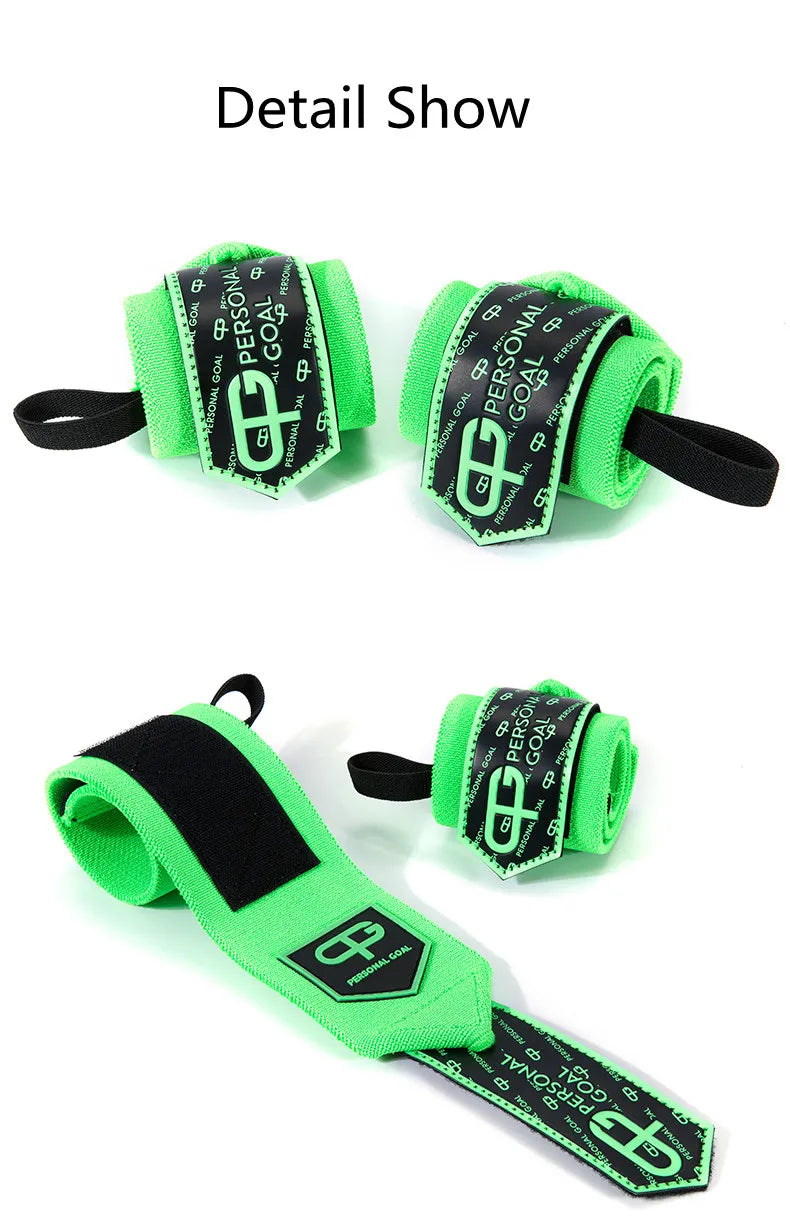 High Grade Custom Hand-Adjustable Wrist Support Bands Weightlifting Straps and Wrist Wraps for Fitness Safety First