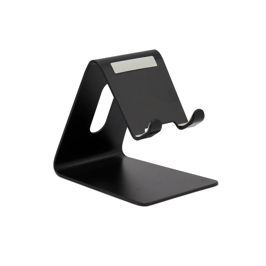 Dual Folding Aluminium Alloy Cell Phone Stand Fully Adjustable Flexible Portable Desktop Phone Holder Cradle Dock Compatible