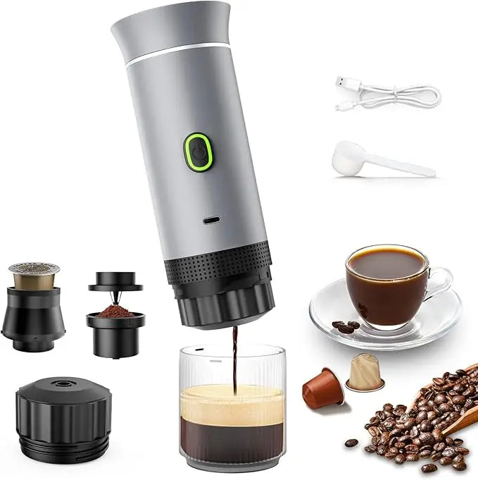 Outdoor Portable Mini Capsule Travel Portable Espresso Maker Battery Electric Car Personal Coffee Maker Machine