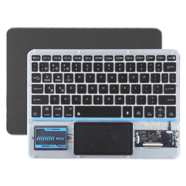 Factory Direct X11-AS Wireless Keyboard 10 Inch Tablet Universal Transparent Backlit Touch Keyboard