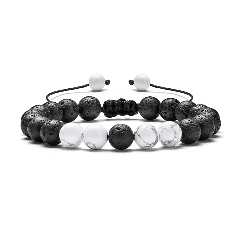 4 Pcs/Set Lava Aromatherapy Bracelet Tiger Eye Stone 7 Chakras Yoga Essential Oil Diffuser Bracelet