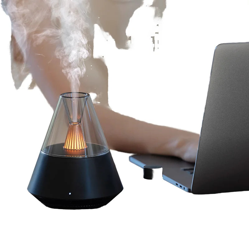 Portable USB Ultrasonic Aroma Diffuser Home Yoga Relax Simulated Lava Volcanic Electric Aroma Diffuser Humidifiers