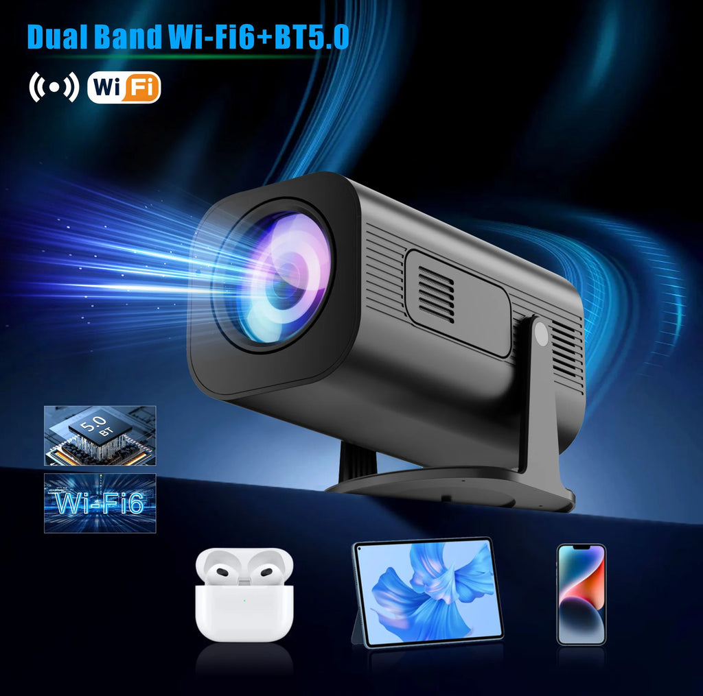 XP330 Portable Projector H713 Chipset Android 11 Projector with Wifi 1gb + 8gb Android Tv System 180 ANSI Mini Projector